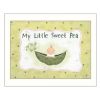 "My Little Sweet Pea" By Lisa Kennedy, Printed Wall Art, Ready To Hang Framed Poster, White Frame - as Pic