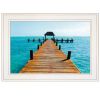 "Pier" by John Jones, Ready to Hang Framed Print, White Frame - as Pic