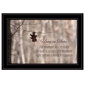 "Hang in There! " by Lori Deiter, Ready to Hang Framed Print, Black Frame - as Pic