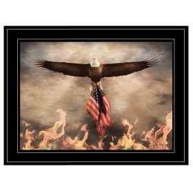 "Blaze of Glory" by Lori Deiter, Ready to Hang Framed Print, Black Frame - as Pic