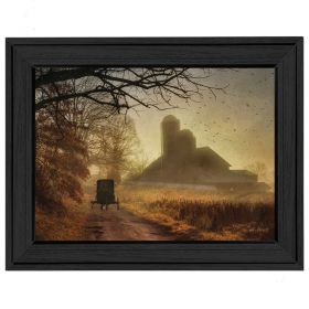 "Sunday Morning" By Lori Deiter, Printed Wall Art, Ready To Hang Framed Poster, Black Frame - as Pic