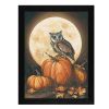 "In the Pumpkin Patch" By John Rossini, Printed Wall Art, Ready To Hang Framed Poster, Black Frame - as Pic