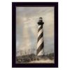 "Cape Hatteras Lighthouse" By Lori Deiter, Printed Wall Art, Ready To Hang Framed Poster, Black Frame - as Pic
