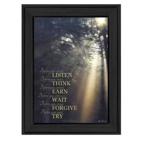 "Before You" By Lori Deiter, Printed Wall Art, Ready To Hang Framed Poster, Black Frame - as Pic