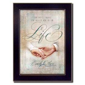 "Each Other" By Mollie B., Printed Wall Art, Ready To Hang Framed Poster, Black Frame - as Pic