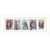 "Beach" By Robin-Lee Vieira, Printed Wall Art, Ready To Hang Framed Poster, White Frame - as Pic