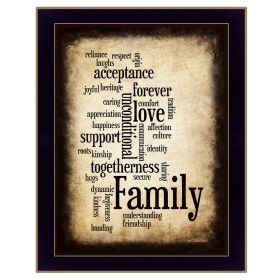 "Family" By Susan Boyle, Printed Wall Art, Ready To Hang Framed Poster, Black Frame - as Pic