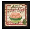 "Jumbo Fresh Eggs" By Mollie B., Printed Wall Art, Ready To Hang Framed Poster, Black Frame - as Pic