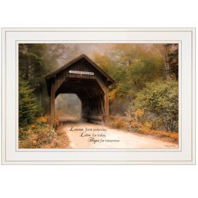"Live for Today" by Robin-Lee Vieira, Ready to Hang Framed Print, White Frame - as Pic