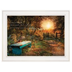 "Show Me the Path" by Robin-Lee Vieira, Ready to Hang Framed print, White Frame - as Pic