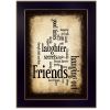 "Friends I" By Susan Ball, Printed Wall Art, Ready To Hang Framed Poster, Black Frame - as Pic