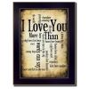 "I Love You" By Susan Ball, Printed Wall Art, Ready To Hang Framed Poster, Black Frame - as Pic