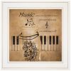 "Music" by Robin-Lee Vieira, Ready to Hang Framed Print, White Frame - as Pic