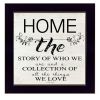 "Home - the Story of Who We Are" by Cindy Jacobs, Ready to Hang Framed Print, Black Frame - as Pic