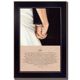 "I Do" By Bonnie Mohr, Printed Wall Art, Ready To Hang Framed Poster, Black Frame - as Pic