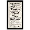 "In this Family" by Cindy Jacobs, Ready to Hang Framed Print, Black Frame - as Pic