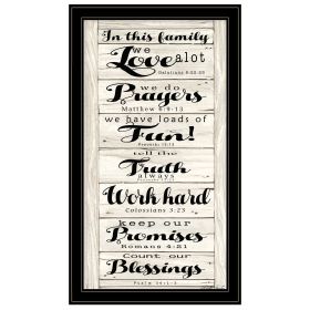 "In this Family" by Cindy Jacobs, Ready to Hang Framed Print, Black Frame - as Pic