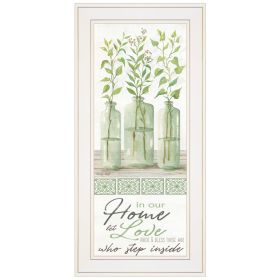 "In Our Home" by Cindy Jacobs, Ready to Hang Framed Print, White Frame - as Pic