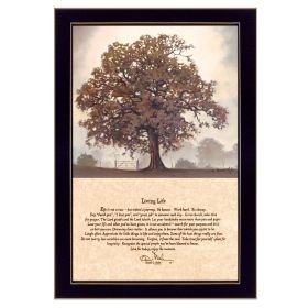 "Living Life" By Bonnie Mohr, Printed Wall Art, Ready To Hang Framed Poster, Black Frame - as Pic