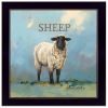 "Sherlock the Sheep" by Bonnie Mohr, Ready to Hang Framed Print, Black Frame - as Pic