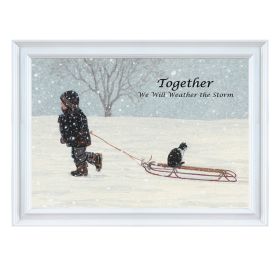 "Together" By Bonnie Mohr, Printed Wall Art, Ready To Hang Framed Poster, White Frame - as Pic