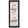 "Be Grateful" By Cindy Jacobs, Printed Wall Art, Ready To Hang Framed Poster, Black Frame - as Pic