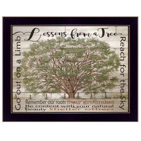 "Lessons from a Tree" by Cindy Jacobs, Ready to Hang Framed Print, Black Frame - as Pic