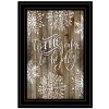 "Tis the season Snowflakes" by Cindy Jacobs, Ready to Hang Framed Print, Black Frame - as Pic