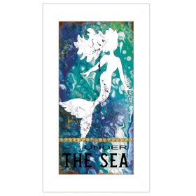 "Under the Sea" by Cindy Jacobs, Ready to Hang Framed Print, White Frame - as Pic
