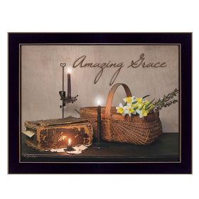 "Amazing Grace" By Susan Boyer, Printed Wall Art, Ready To Hang Framed Poster, Black Frame - as Pic