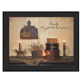 "Forever Family" By Susan Boyer, Printed Wall Art, Ready To Hang Framed Poster, Black Frame - as Pic