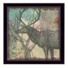 "Deer" By Barb Tourtillotte, Printed Wall Art, Ready To Hang Framed Poster, Black Frame - as Pic
