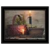Trendy Decor 4U "The Red Basket" Framed Wall Art, Modern Home Decor Framed Print for Living Room, Bedroom & Farmhouse Wall Decoration by Susie Boyer -