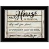 "Our House is Lived In" by Cindy Jacobs, Ready to Hang Framed Print, Black Frame - as Pic