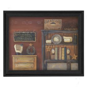 "Count Your Blessings" By Pam Britton, Printed Wall Art, Ready To Hang Framed Poster, Black Frame - as Pic