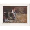 "A Mother Love (Horses)" by Pam Britton, Ready to Hang Framed Print, White Frame - as Pic