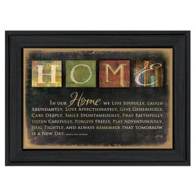 "In Our Home" By Marla Rae, Printed Wall Art, Ready To Hang Framed Poster, Black Frame - as Pic