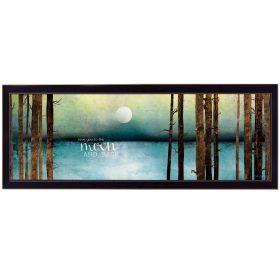 "Love You to the Moon and Back" by Marla Rae, Ready to Hang Framed Print, Black Frame - as Pic
