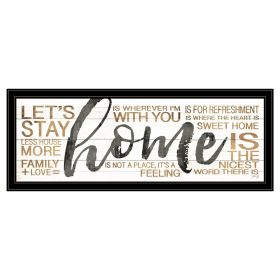 "Home" by Marla Rae, Ready to Hang Framed Print, Black Frame - as Pic