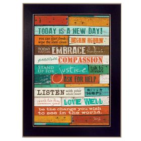 "A New Day" By Marla Rae, Printed Wall Art, Ready To Hang Framed Poster, Black Frame - as Pic