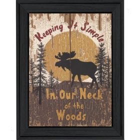 "Keeping It Simple" By Linda Spivey, Printed Wall Art, Ready To Hang Framed Poster, Black Frame - as Pic