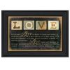 "Love" By Marla Rae, Printed Wall Art, Ready To Hang Framed Poster, Black Frame - as Pic