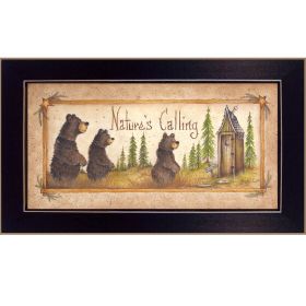 "Nature's Calling" By Mary June, Printed Wall Art, Ready To Hang Framed Poster, Black Frame - as Pic