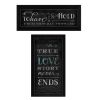 "Love Story Collection" 2-Piece Vignette By Mollie B., Printed Wall Art, Ready To Hang Framed Poster, Black Frame - as Pic