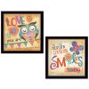 "Be the Reason Collection" 2-Piece Vignette By Mollie B., Printed Wall Art, Ready To Hang Framed Poster, Black Frame - as Pic