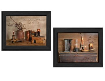 Trendy Decor 4U "Candles" Framed Wall Art, Modern Home Decor Framed Print for Living Room, Bedroom & Farmhouse Wall Decoration by Billy Jacobs - as Pi