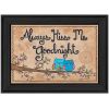 "Always Kiss Me Good Night" By Annie LaPoint, Printed Wall Art, Ready To Hang Framed Poster, Black Frame - as Pic