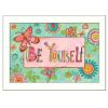 "Be Yourself" By Bernadette Deming, Printed Wall Art, Ready To Hang Framed Poster, White Frame - as Pic