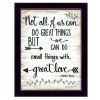 "Great Love" by Annie LaPoint, Ready to Hang Framed Print, Black Frame - as Pic