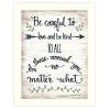 "Be Careful" by Annie LaPoint, Ready to Hang Framed Print, White Frame - as Pic